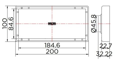 KA-51-832-WT ตะแกรงกันกลิ่นแบบเหลี่ยม พร้อมตุ้มถ่วงเปิด-ปิดน้ำ ต่อท่อ PVC ขนาด 2-3.5