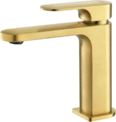 CT2371A#BGR ก๊อกผสมอ่างล้างหน้าพร้อมสายน้ำดี รุ่น LEOS สีทอง