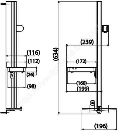 CT0139#BL ราวแขวนฝักบัวปรับระดับ (ดำ)