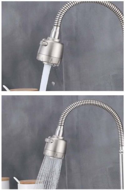 KF-79-519-63 ก๊อกซิงค์เดี่ยวติดบนเคาน์เตอร์ แบบงวงอิสระ ปรับน้ำ 2 ฟังก์ชั่น