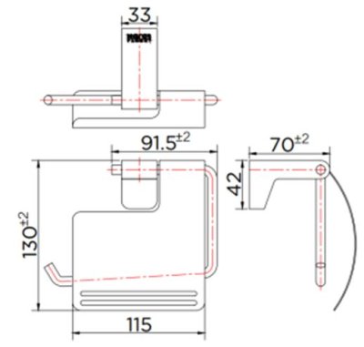 KB-17-362-52 ที่ใส่กระดาษชำระแบบมีฝาปิด (อลูมิเนียม)