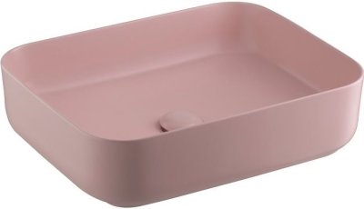 C00126#PQ อ่างล้างหน้า แบบวางบนเคาน์เตอต์ รุ่น KLIRR สีชมพูควอตซ์