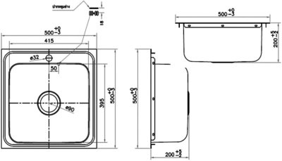 CT8501S อ่างซิงค์สเตนเลส 1 หลุมเล็ก