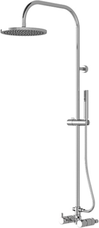 TX492SES#BG ก๊อกผสมสำหรับยืนอาบน้ำ พร้อมฝักบัวก้านแข็งและฝักบัวสายอ่อน 2 ฟังก์ชัน รุ่น EGO II