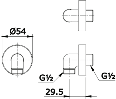 TX472SESMV1#BBR ข้อต่อสำหรับฝักบัวสายอ่อน รุ่น EGO II
