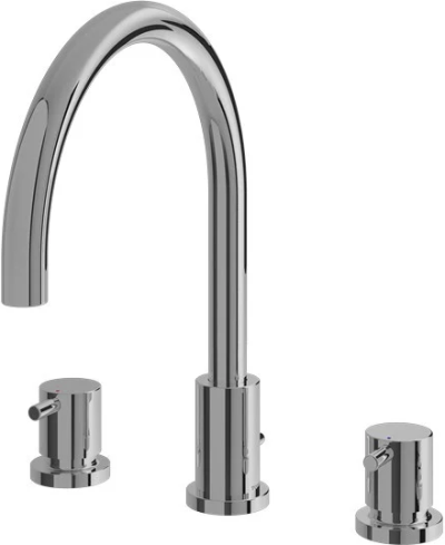 TX467SESBR ก๊อกผสมสำหรับลงอ่างอาบน้ำ ชนิดติดเคาน์เตอร์ (3 รูก๊อก)