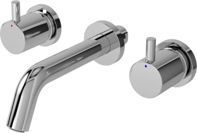 TX118LESBR ก๊อกผสมอ่างล้างหน้าแบบก้านโยก ชนิดฝังผนัง ไม่รวมสะดือ