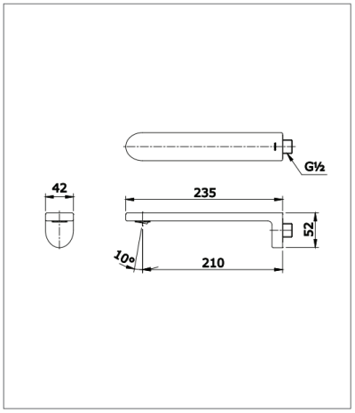 TX441SQ ปากก๊อกอ่างอาบน้ำ