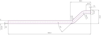 S-FC-0027 ท่อฟลัชวาล์ว Ø 15.9 mm. ยาว 40 ซม. (ท่อ S)