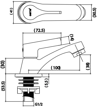 CTSE1006(HM) ก๊อกอ่างล้างหน้าน้ำเย็น