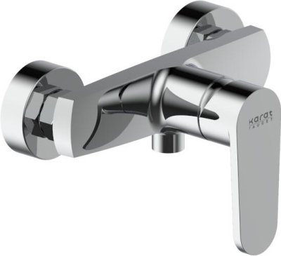 KF-58-760-50 ก๊อกผสมยืนอาบแบบก้านโยกติดผนัง สำหรับฝักบัวสายอ่อน