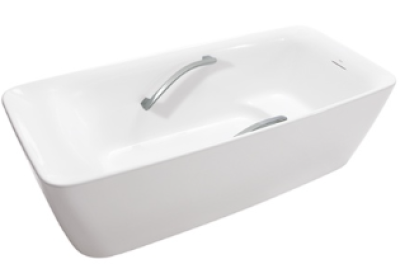 PJY1724WHPWE#MW อ่างอาบน้ำหินอ่อนสังเคราะห์+มือจับ