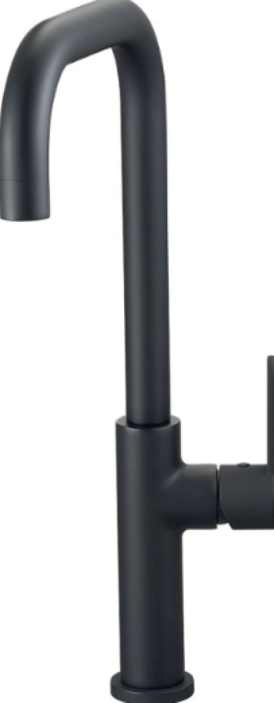 1105KSB-E9B ก๊อกน้ำเย็นอ่างล้างจาน สีดำ ติดตั้งบนเคาเตอร์