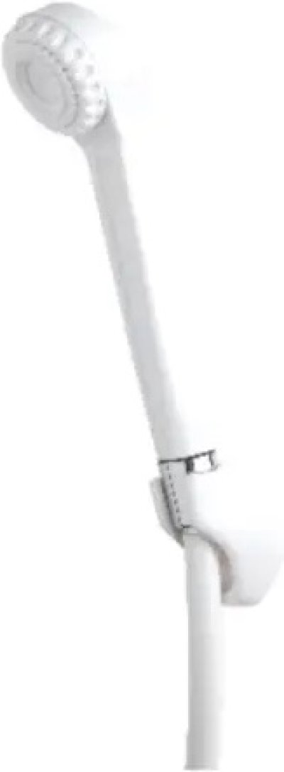 ES02 ชุดฝักบัวอาบน้ำแบบสายอ่อน 1 ระบบ สีขาว