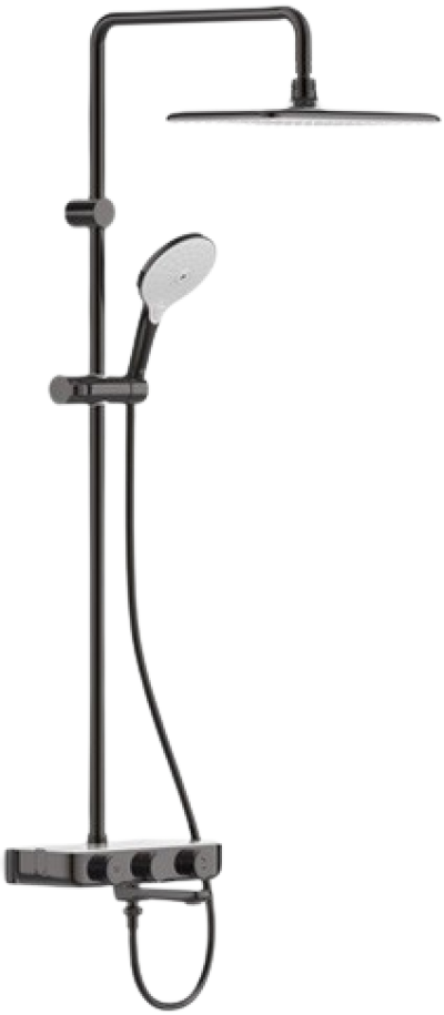 A-6110-978-909AT-HG (FFAS4956-601A00BT0) ก๊อกผสมควบคุมอุณหภูมิอัตโนมัติพร้อมชุดฝักบัวสายอ่อนและเรนชาวเวอร์