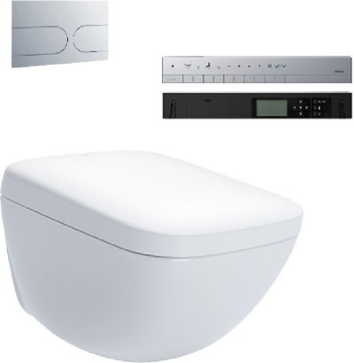 CES95380 สุขภัณฑ์แขวนผนัง พร้อมฝารองนั่ง และระบบชำระล้างอัตโนมัติ รุ่น NEOREST WX
