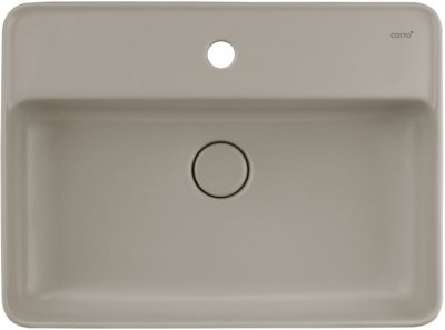 C00360 MIR อ่างล้างหน้า แบบวางบนเคาน์เตอร์ รุ่น SENSATION RECTANGLE (สีเบจด้าน)