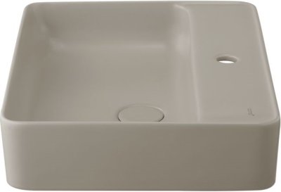 C00360 MIR อ่างล้างหน้า แบบวางบนเคาน์เตอร์ รุ่น SENSATION RECTANGLE (สีเบจด้าน)