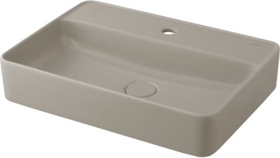 C00360 MIR อ่างล้างหน้า แบบวางบนเคาน์เตอร์ รุ่น SENSATION RECTANGLE (สีเบจด้าน)