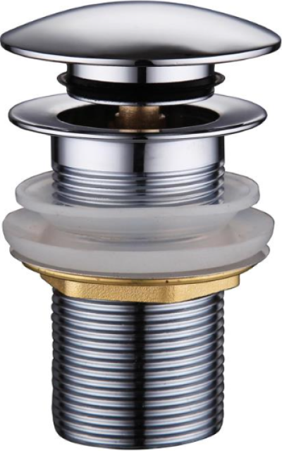 KA-03-253-50 สะดืออ่างล้างหน้า แบบกดแป้นใหญ่ (ไม่มีรูน้ำล้น)