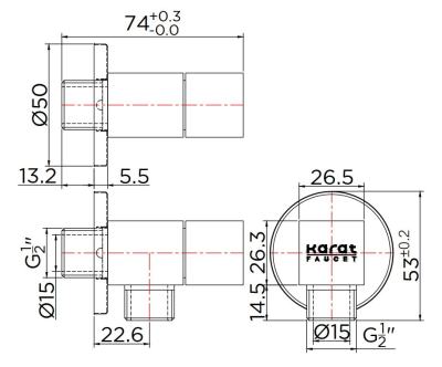 KA-03-472-50 วาล์วเปิด-ปิดน้ำ