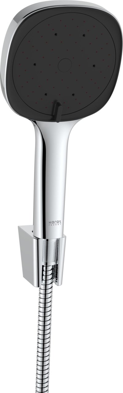 KS-28-233-50 ฝักบัวสายอ่อนปรับน้ำ 3 ระดับ ขนาด Ø 12.0 ซม Self Cleaning พร้อมสายสเตนเลส 304