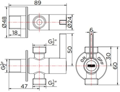 KA-03-422-63 สต๊อปวาล์ว แบบ 2 ทาง สแตนเลส 304