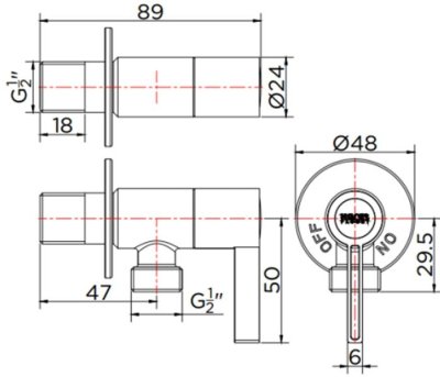KA-03-412-63 สต๊อปวาล์ว สแตนเลส 304