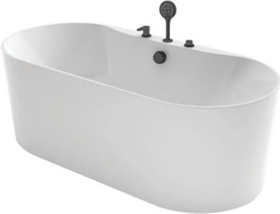 BT2080PP#SMBK อ่างอาบน้ำแบบลอยตัว พร้อมสะดือแบบป๊อปอัพ รุ่น NOVEO