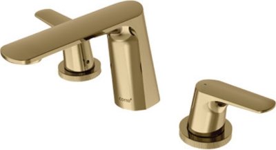 CT2394A#BGR ก๊อกผสมอ่างล้างหน้าแบบก้านโยก เซ็นเตอร์ 8 นิ้ว สีทองด้าน รุ่น XQUISIA