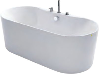 BT2464PP อ่างอาบน้ำแบบลอยตัว พร้อมชุดก๊อก SSF รุ่น NAFPLIO