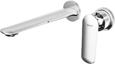 CT2392A ก๊อกผสมอ่างล้างหน้าแบบก้านโยกชนิดฝังผนัง สีโครเมี่ยม รุ่น XQUISIA