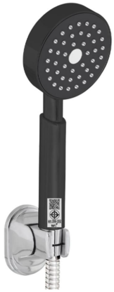 WHS-4100B ฝักบัวอาบน้ำ 4 นิ้ว พร้อมสายสแตนเลสยาว 1.50 ม. และขายึดปรับระดับได้