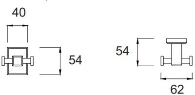 K-0481-90-CS (FFAS0481-908GL0BT0) ขอแขวนผ้า รุ่น CONCEPT SQUARE