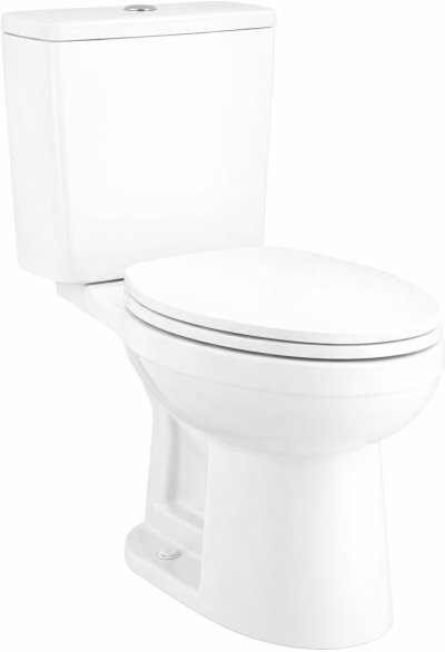 สุขภัณฑ์แบบสองชิ้น (ท่อลงพื้น)