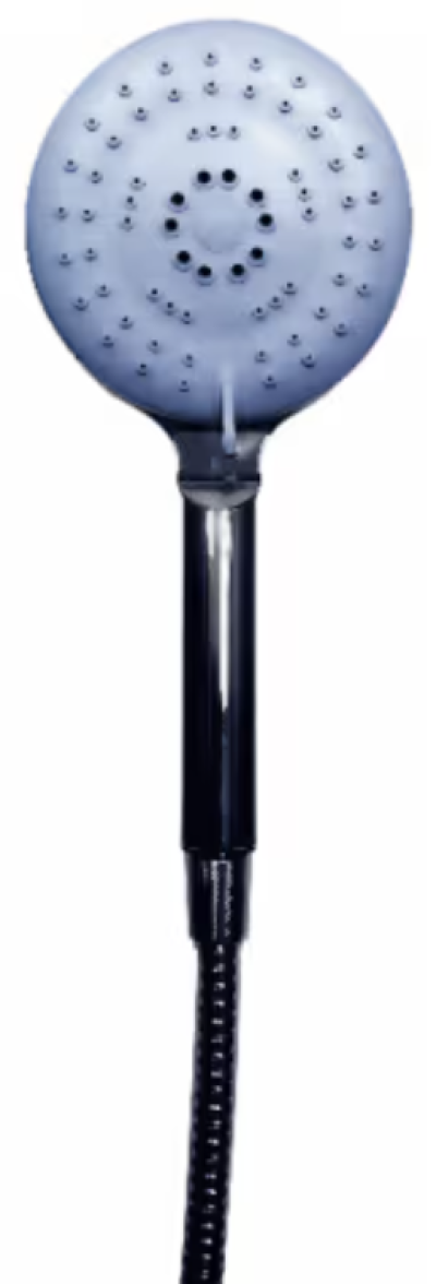 PS023 ชุดฝักบัวอาบน้ำแบบสายอ่อน 3 ระบบ สีโครเมียม