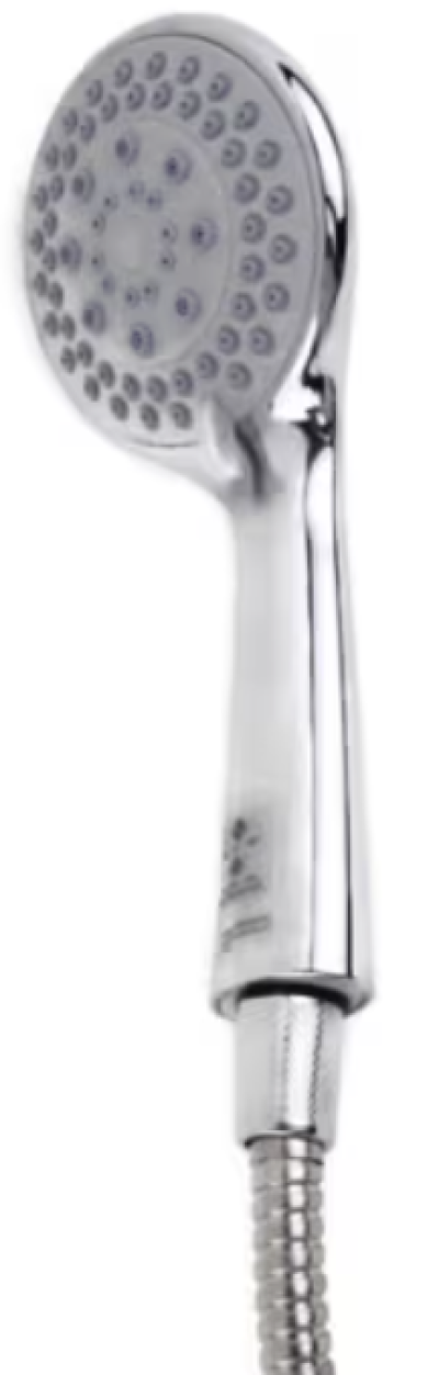 ES015 ชุดฝักบัวอาบน้ำแบบสายอ่อน 3 ระบบ สีโครเมี่ยม