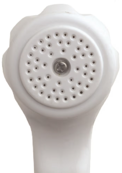 ES05 ชุดฝักบัวอาบน้ำแบบสายอ่อน 1 ระบบ สีขาว