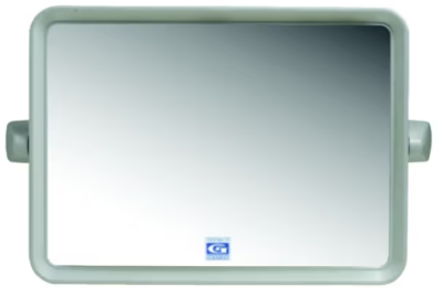 MS 07 ชุดกระจก 3 ชิ้น สี่เหลี่ยม (กระจก+หิ้ง+ราวแขวนผ้า)