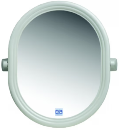 MS 014 ชุดกระจก 6 ชิ้น ทรงรี (กระจก+หิ้ง+ราวแขวนผ้า+ห่วงแขวนผ้า+ที่วางสบู่+ที่ใส่กระดาษ)