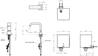 TLE21001T-EC ก๊อกเดี่ยวเซ็นเซอร์ สร้างพลังงานในตัวเอง