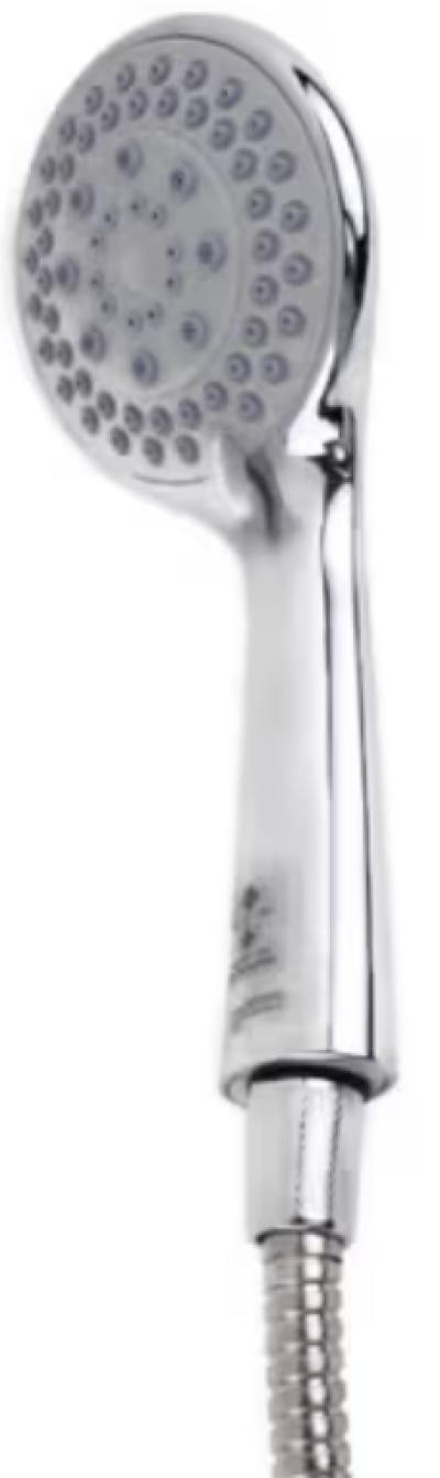 PS029 ชุดฝักบัวอาบน้ำแบบสายอ่อน 3 ระบบ สีโครเมียม พร้อมราวปรับระดับ