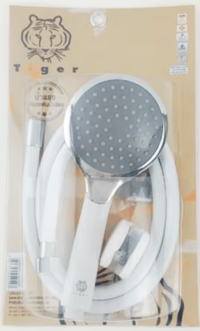 EPS 02 ชุดฝักบัวอาบน้ำแบบสายอ่อน 1 ระบบ สีขาว