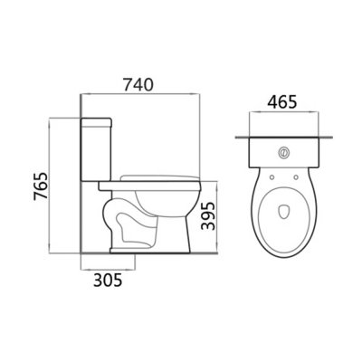 AQ 70249/9922 สุขภัณฑ์ แบบสองชิ้น 3/6 ลิตร รุ่น ALNY