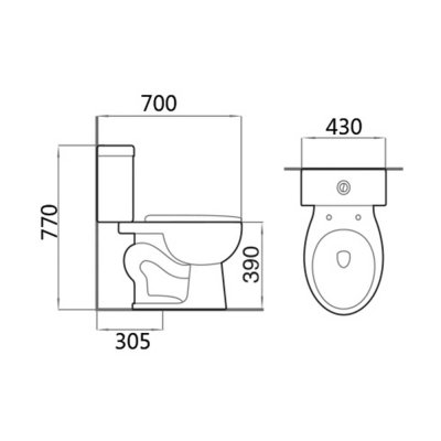 AQ 70885/9935(S) สุขภัณฑ์ แบบสองชิ้น 3/6 ลิตร รุ่น CHERRY