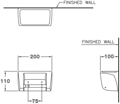 C815 ที่ใส่กระดาษชำระ รุ่น STANDARD