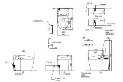 CES9768VA สุขภัณฑ์ แบบชิ้นเดียว 3.8/3 ลิตร รุ่น NEOREST RH