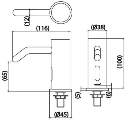 CT4926 เครื่องจ่ายสบู่อัตโนมัติ(AC/DC)