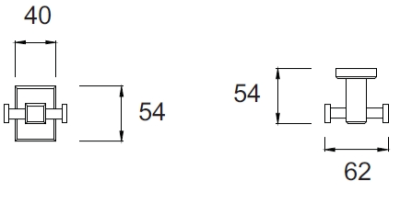 K-0481-90-BHG ขอแขวนผ้า รุ่น CONCEPT SQUARE