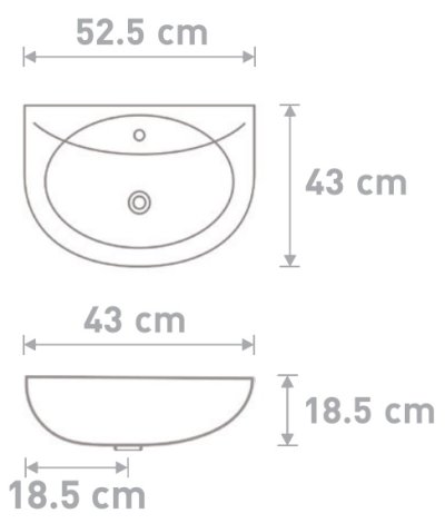 S53003/S60001 อ่างล้างหน้า แบบขาตั้ง